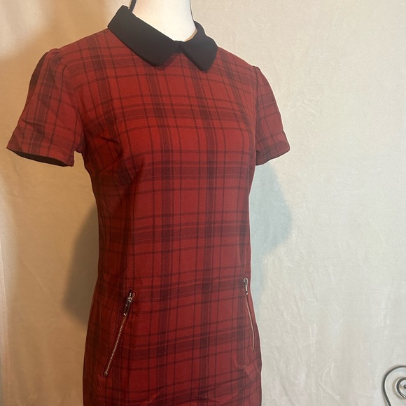 Plaid Collared Dress - Picture 1 of 8